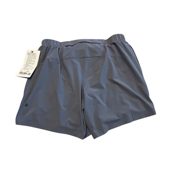 NEW LULULEMON MENS RUN CREW RIPSTOP 6" LINED SHORTS MEDIUM M RUN GYM SOGGY - Picture 2 of 8